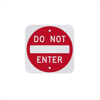 No Entry Aluminiumschild