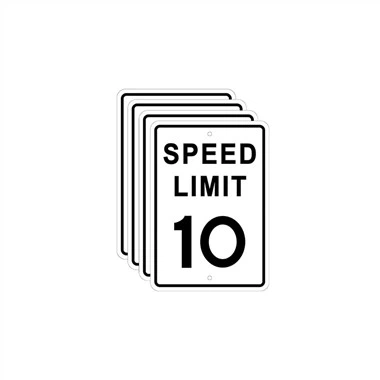 Zeichen für Fahrzeuggeschwindigkeitsbegrenzung