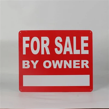 Doppelseitiges Verkaufsschild