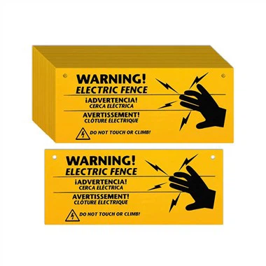 Elektrozaun Vorsicht Warnschild