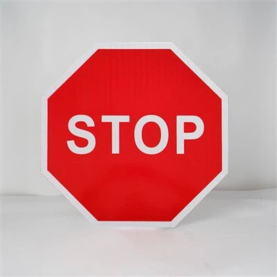 Street Road Stop Reflektierendes Schild